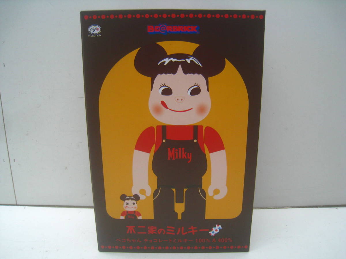 不二家 BE＠RBRICK ペコちゃん コーヒーミルキー 100％ & 400％ ペコ