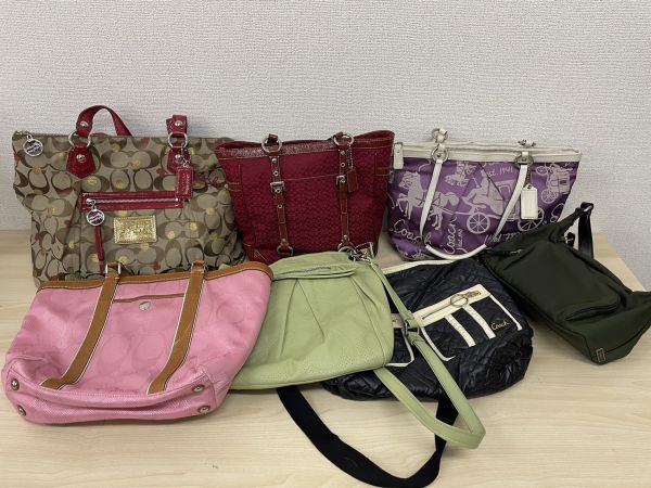 F550-T19-292 COACH コーチ カバン かばん まとめ まとめ売り 7点 ハンドバッグ ショルダーバッグ トートバッグ まとめ ⑥