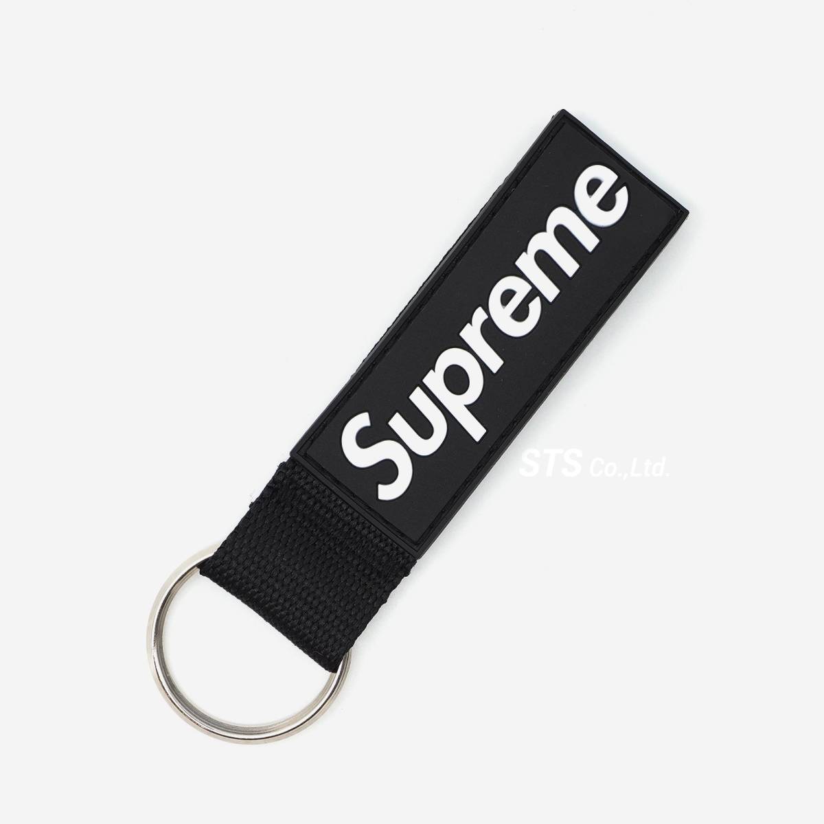 Supreme 黒　キーチェーン Supreme - Webbing Keychain 黒 シュプリーム - ウェビング キー