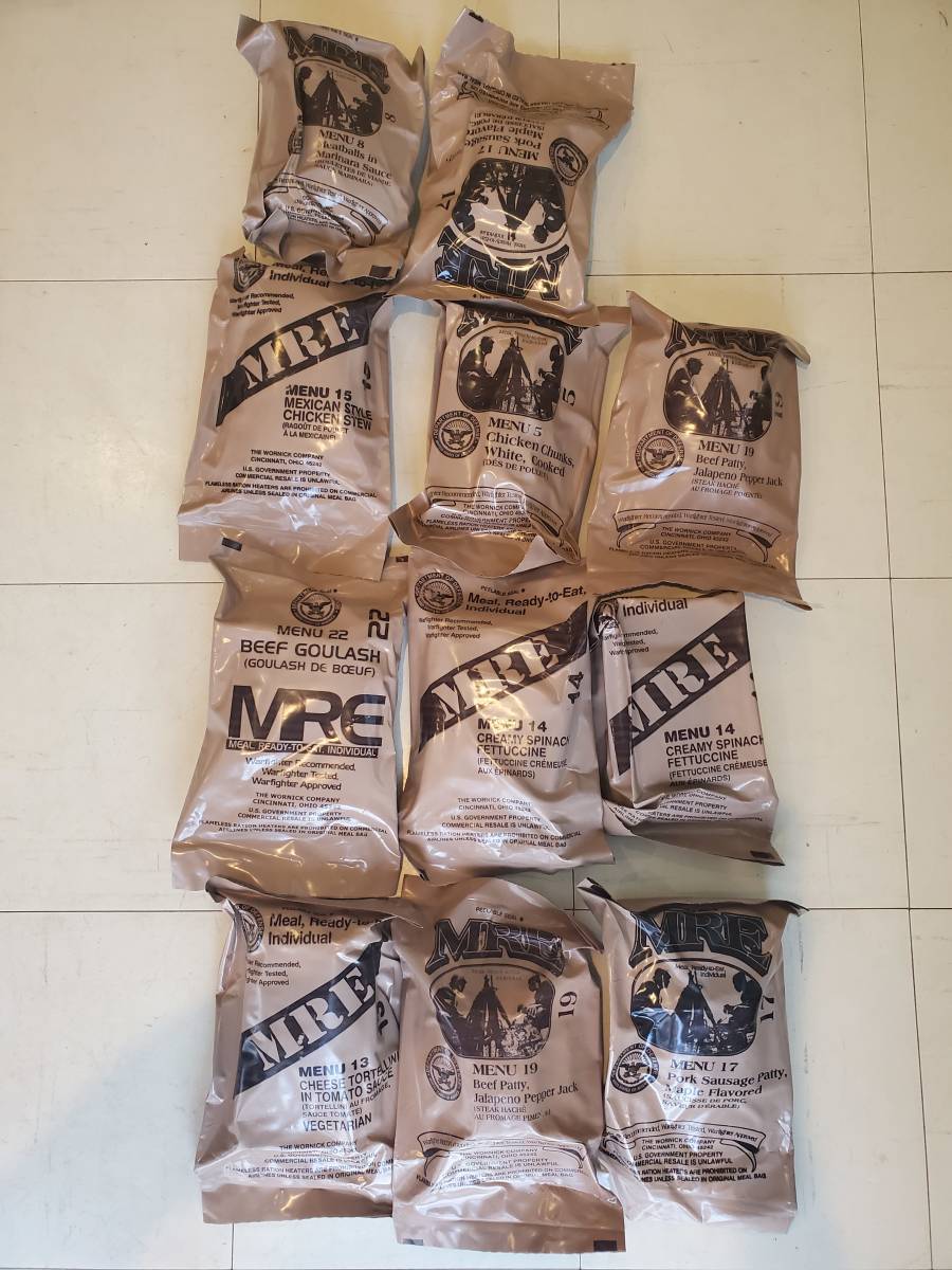 MRE レーション　全国送料込！　11パック　非常食　海兵隊　サバゲー　キャンプ！即決！