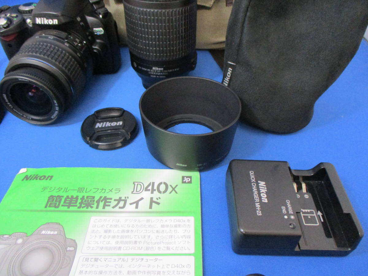 Nikon ニコン D40x 一眼レフカメラ＋18-55mm レンズセット ジャンク