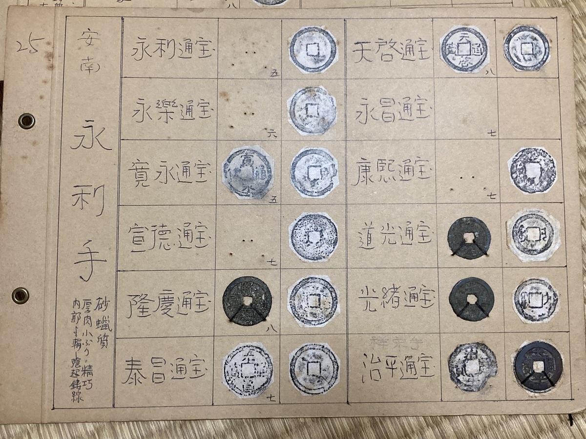 25古銭□安南（ベトナム）銭4枚まとめて□永利手□□□隆慶通宝◇道尖