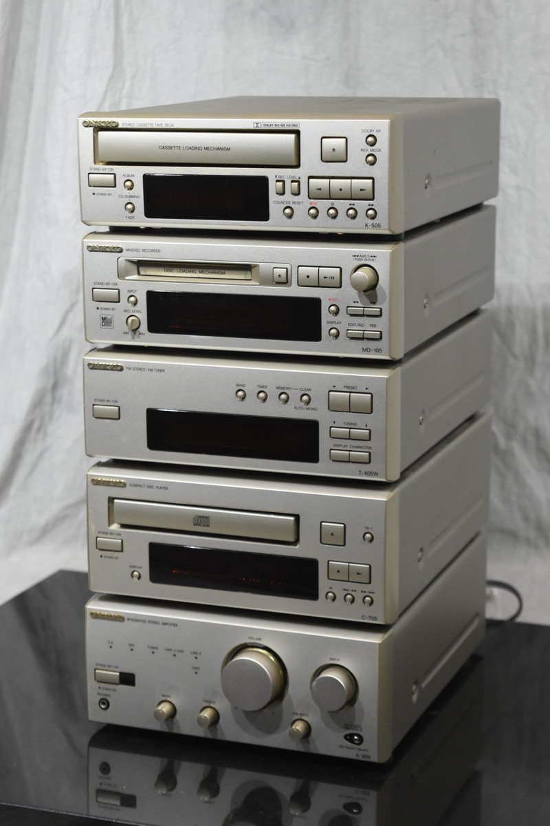 ONKYO A-909 MD-105 T-405 C-705LTD ☆オンキョー D-102AX システム T