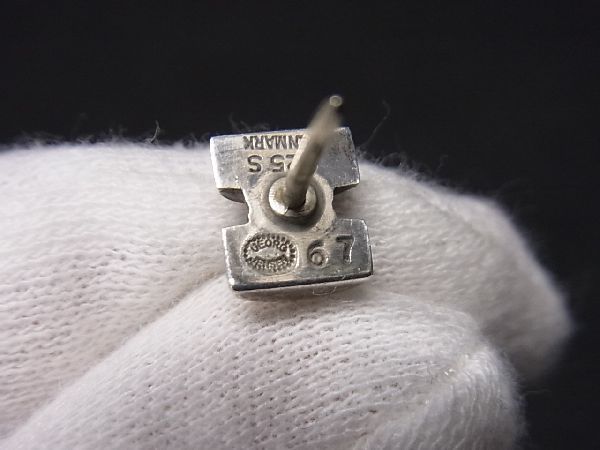 1円 GEORG JENSEN ジョージ ジェンセン SV925 ピンブローチ ピンバッチ