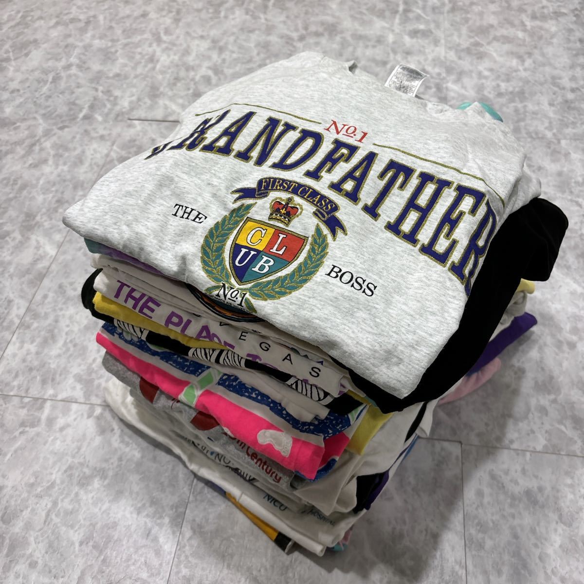 ⑥ 1円~＊ まとめ売り '豪華40点セット' 米国製 USA製 古着 70's 80's 90's 00's Y2K ビンテージ 半袖 プリント Tシャツ / カットソー 卸売