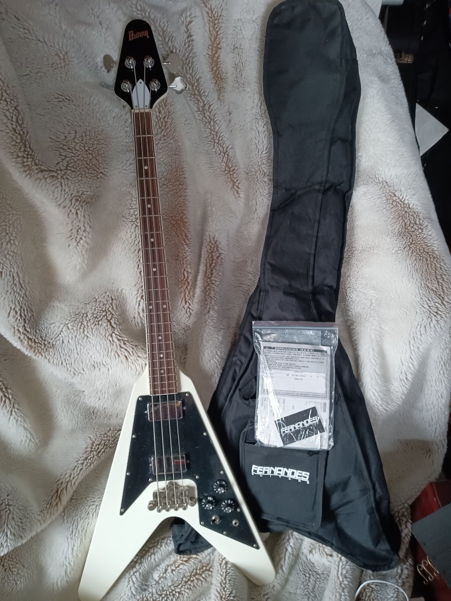 Burny FBV フライングV エレキベース FERNANDES FLYINGVbass 美品
