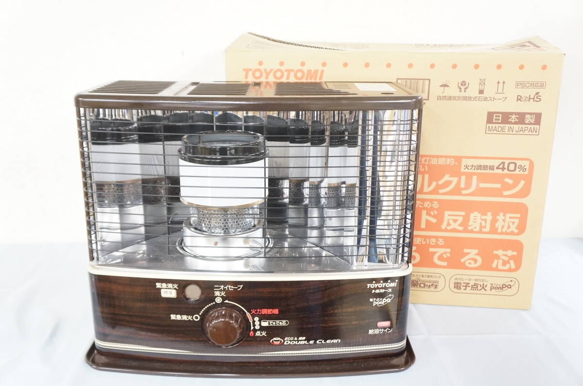 TOYOTOMI トヨトミ RC-W320 20年製 木目 ダブルクリーン 石油ストーブ