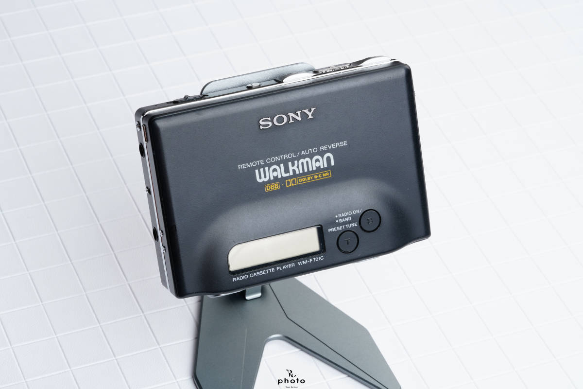 ★ジャンク★ SONY ソニー WALKMAN ポータブルカセットプレーヤー WM-F701C BLACK 処分・現状渡し