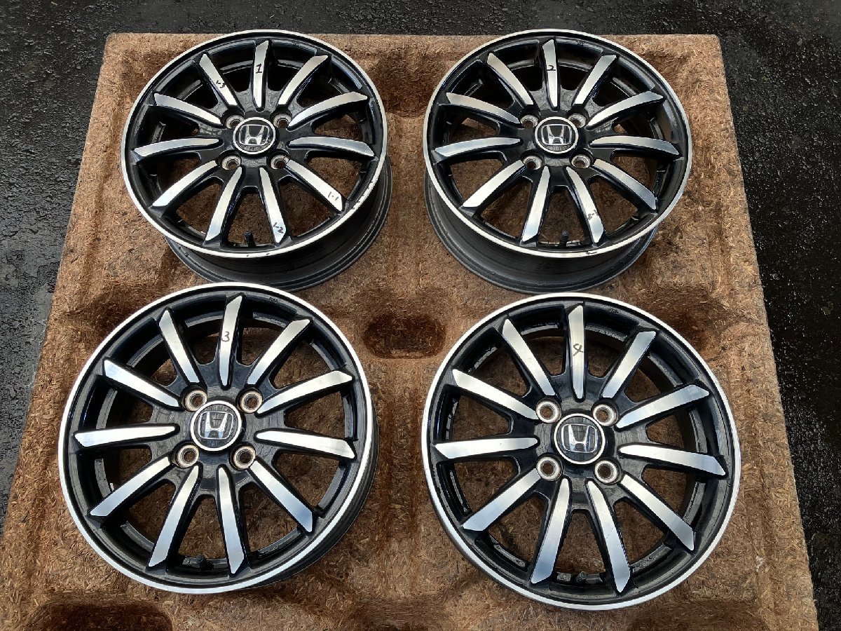 ホンダ　Nワゴン JH1 ～　アルミ ホイール　14インチ 4.5J +40 4H 100　4本セット　傷多少有り/ 42700-T6G-J61 / N WGN ワゴン JH2　