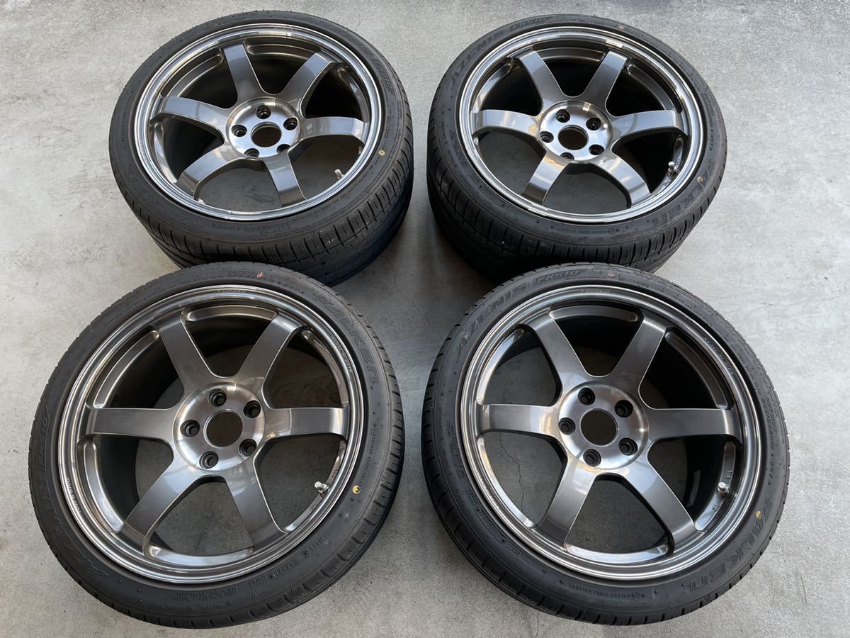 RAYS レイズ TE37 SAGA SL 18インチ 5H-114.3 9.5J ＋45 FALKEN ファルケン AZENIS FK510 ...