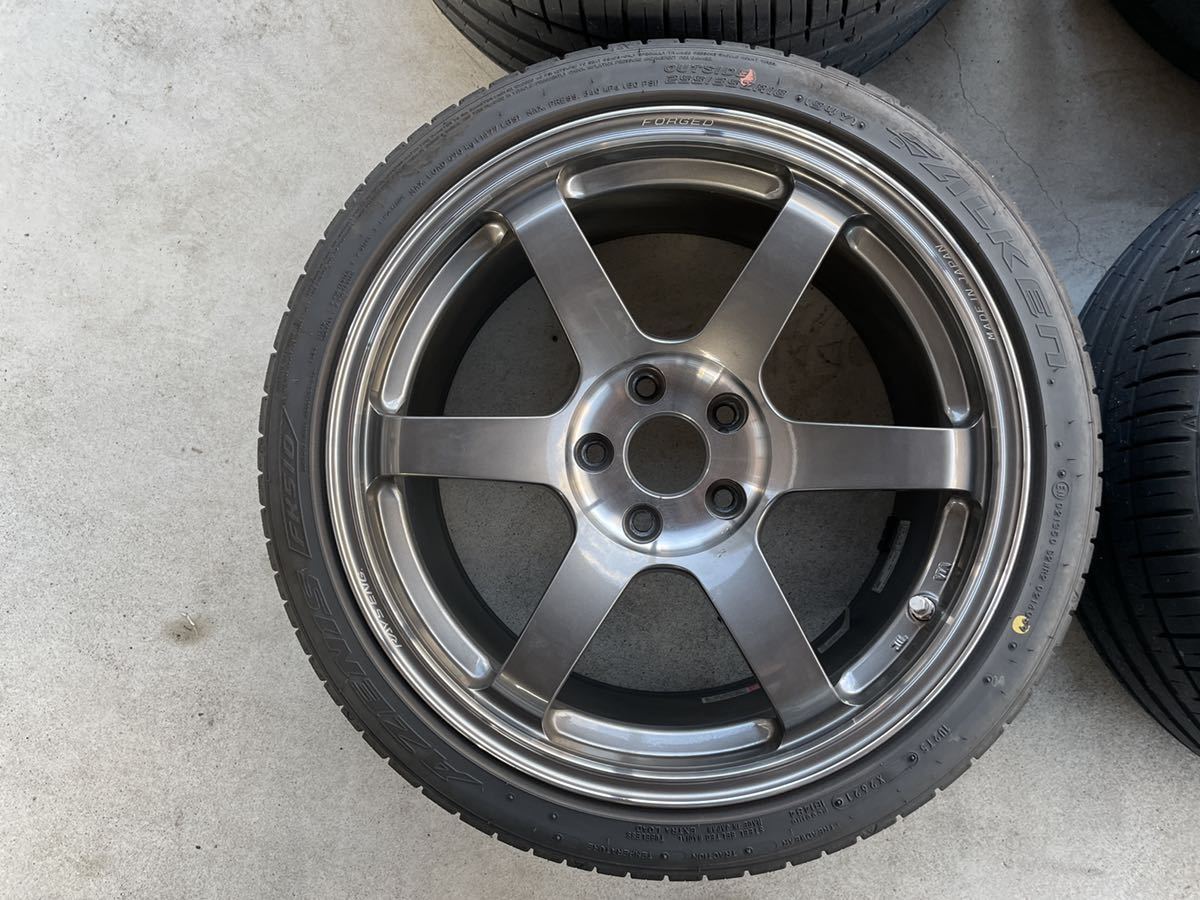 RAYS レイズ TE37 SAGA SL 18インチ 5H-114.3 9.5J ＋45 FALKEN ファルケン AZENIS FK510 ...