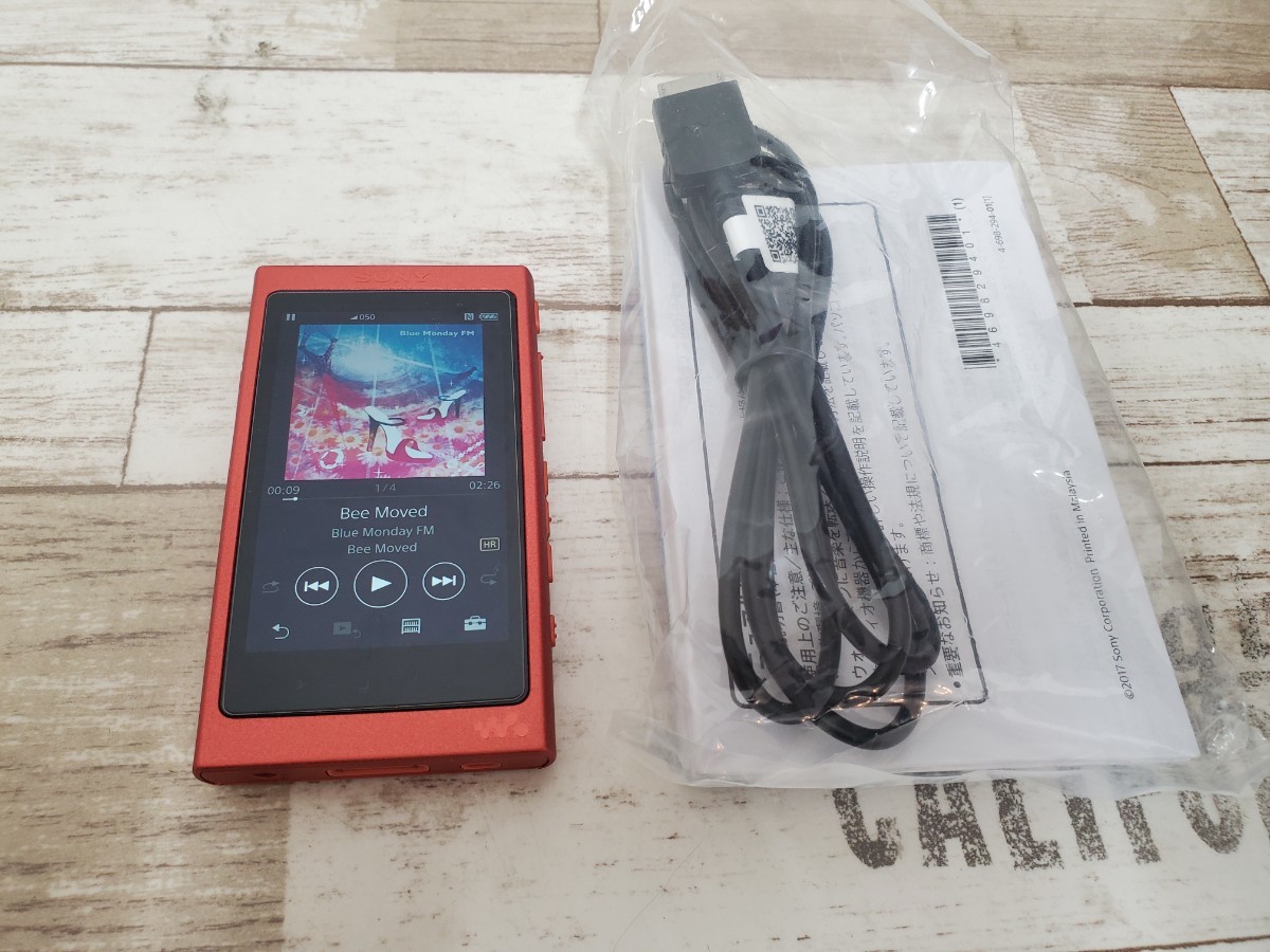 美品 SONY WALKMAN/ウォークマン 16GB NW-A45 トワイライトレッド 16GB