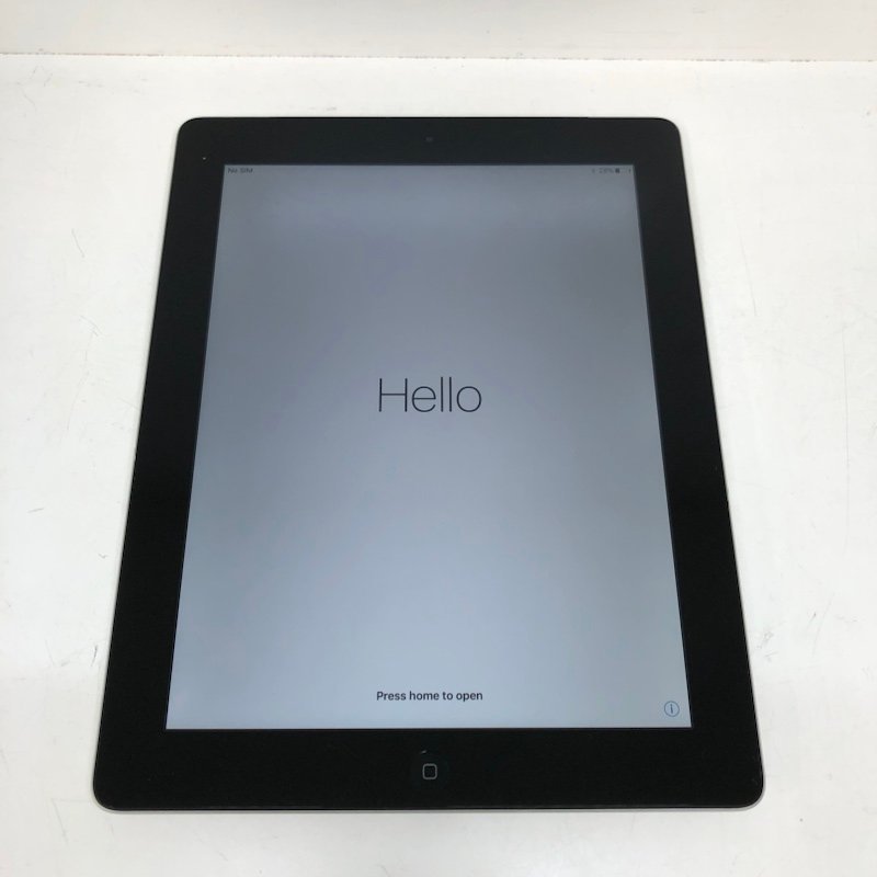 Apple iPad 第4世代 Wi-Fi + Cellular 32GB ブラック MD523J/A A1460 230105PT280576