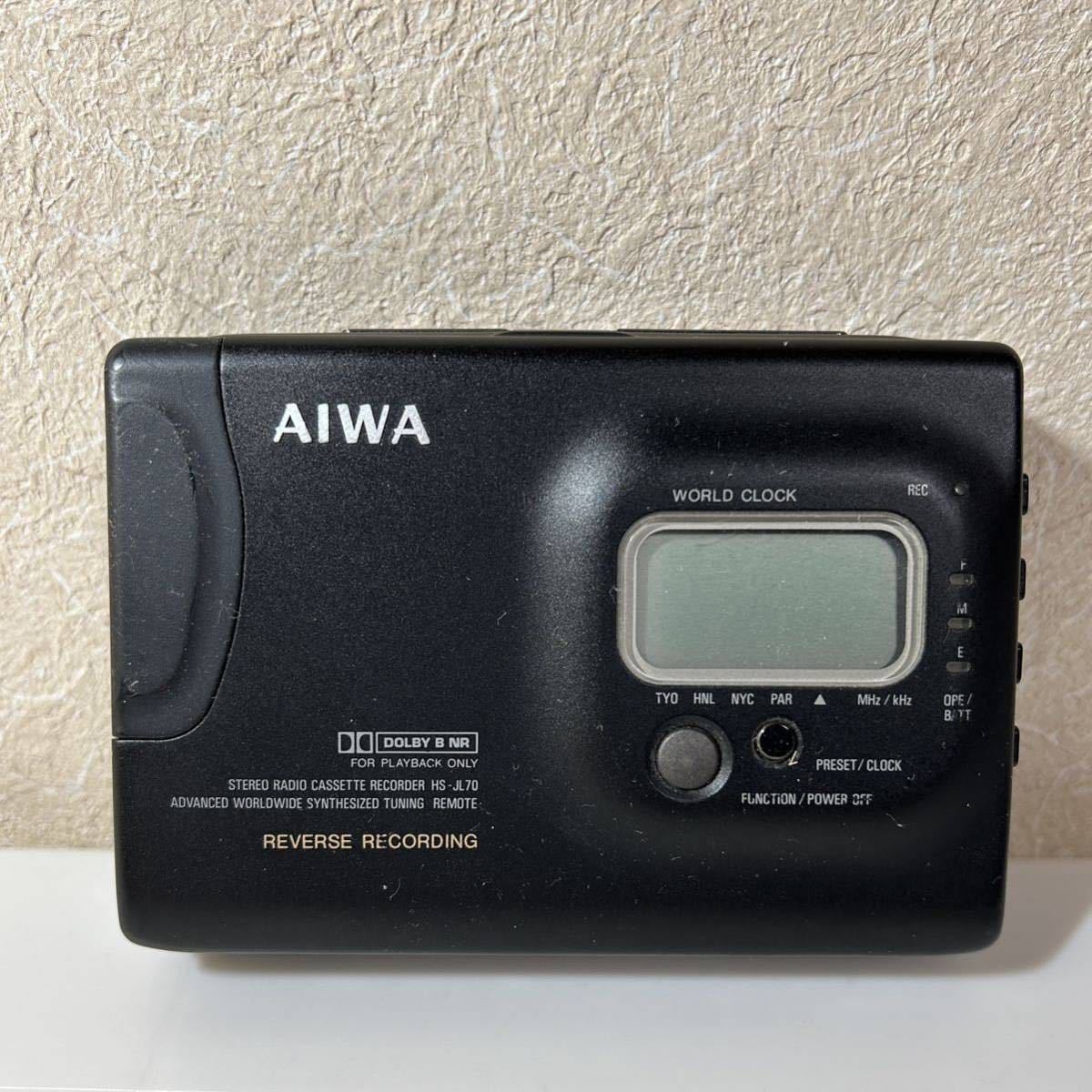 AIWA カセットプレーヤー ラジオカセットレコーダー HS-JL70 動作