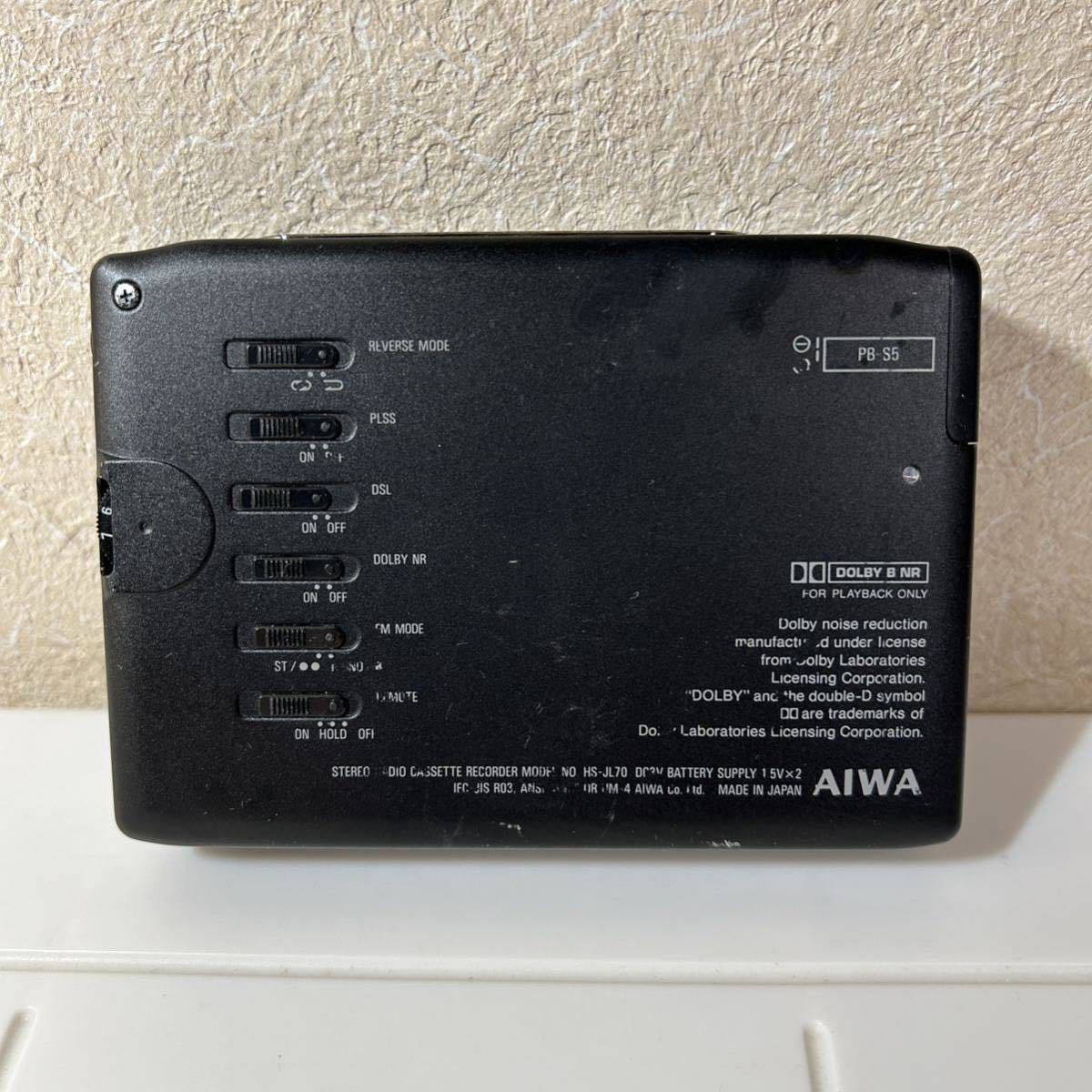AIWA カセットプレーヤー ラジオカセットレコーダー HS-JL70 動作