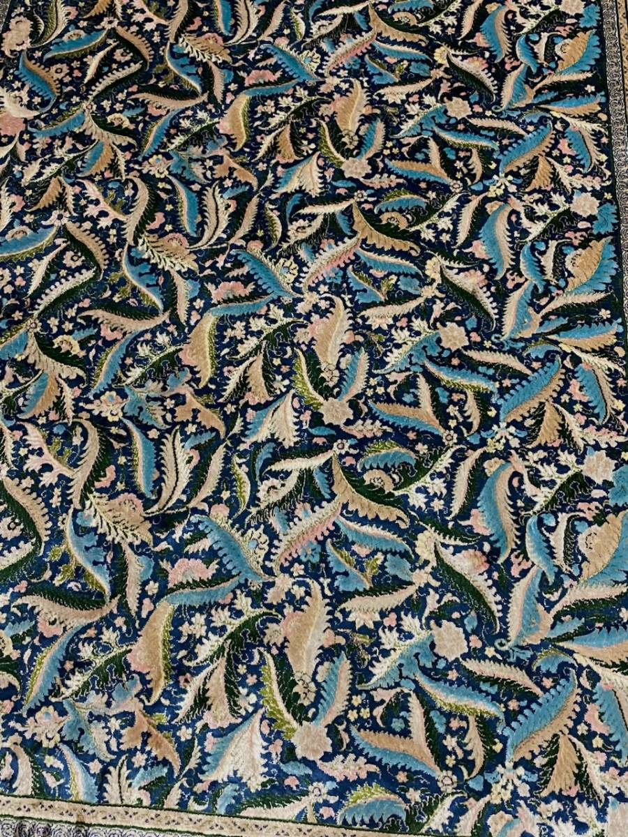 百貨店展示品 シルク100％ 最高峰225万ノット イラン産 手織り 高級