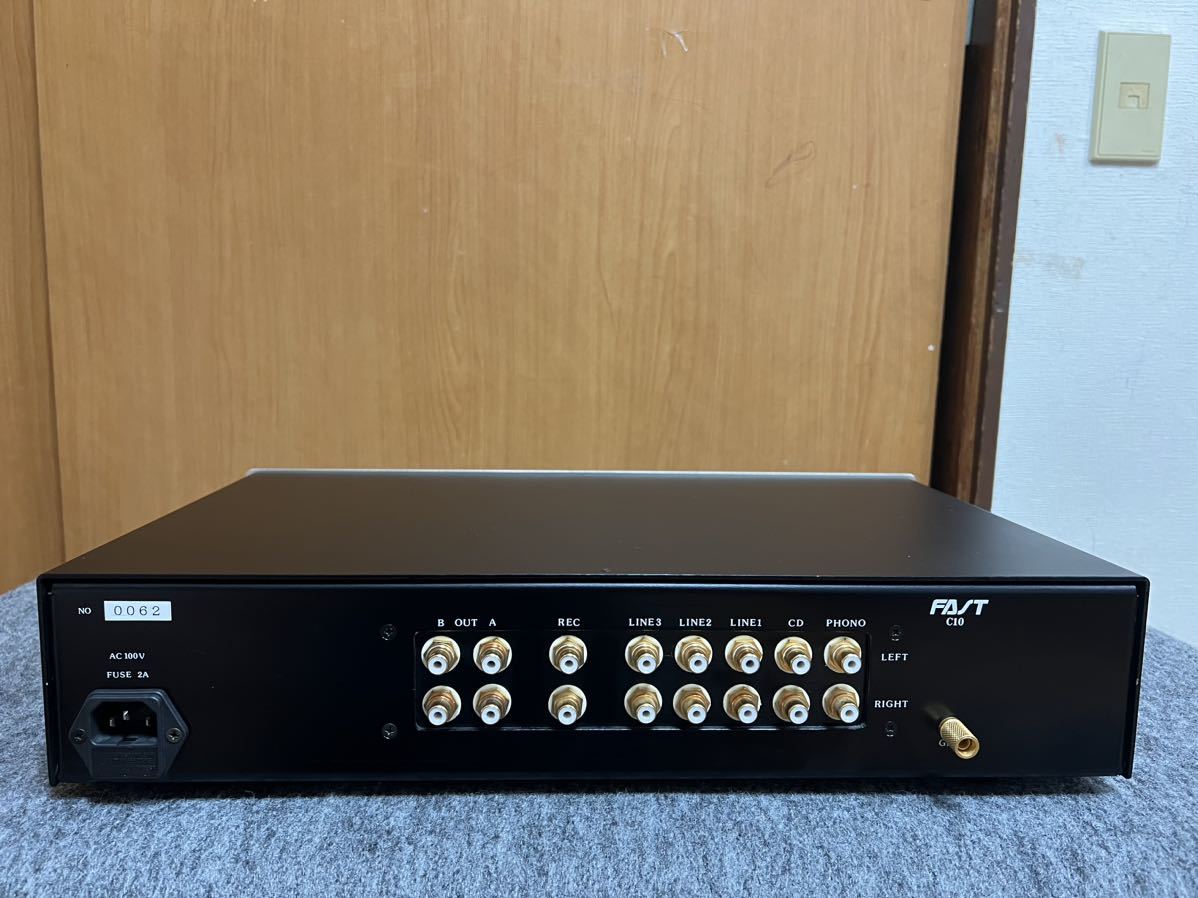 FAST C-10 ハイブリッド真空管プリアンプ FAST C10／ハイブリッド真空管プリアンプ 美品 C10 FAST 出水電器