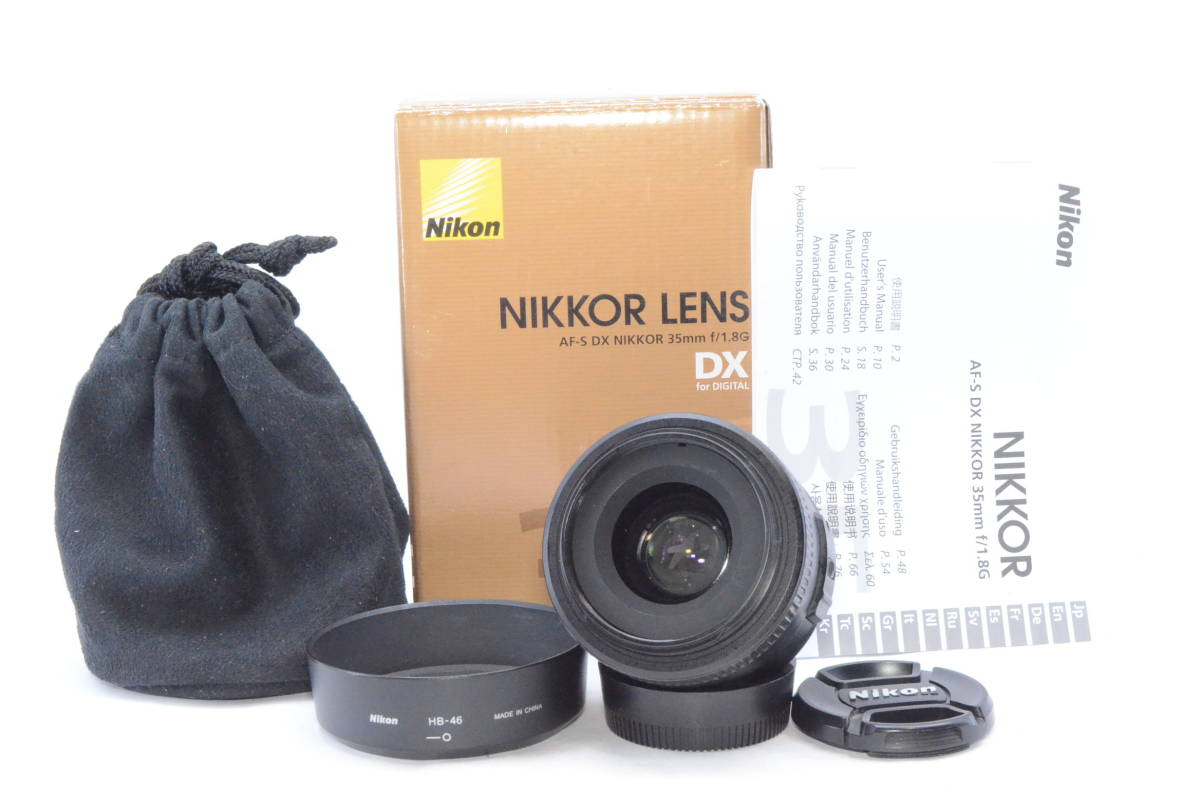 美品☆Nikon ニコン AF-S DX NIKKOR 35mm f/1.8G DXフォーマット専用
