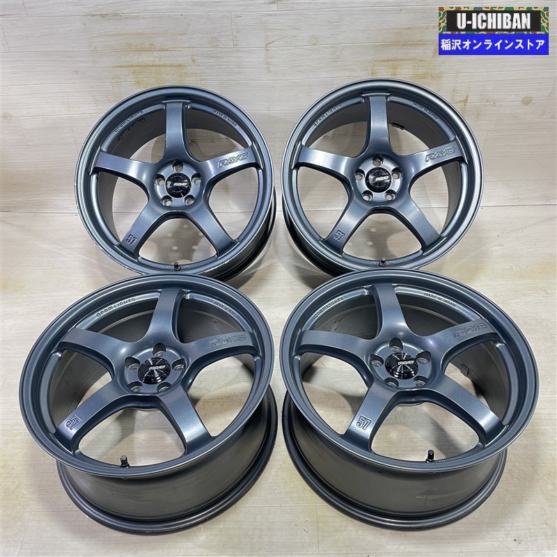 ZN8 GR86 BRZ ZN6系 チューナーサイズ 等 RAYS Gram Light レイズ グラムライツ 57CR 8.5-18+45 5H100 18インチ ホイール 4本セット 009