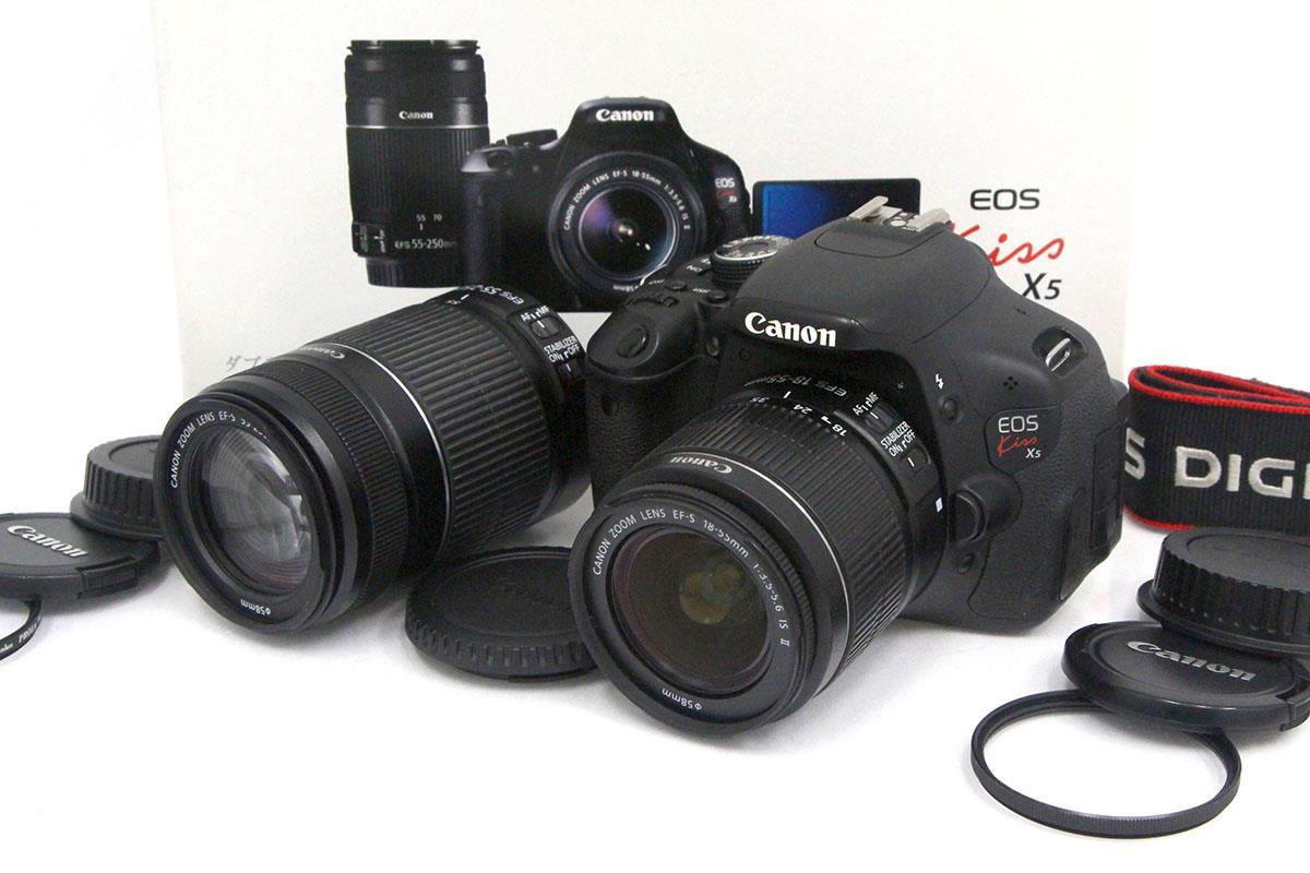 EOS Kiss X5 ダブルズームキット Canon キヤノン B+ PAY X8i (並品
