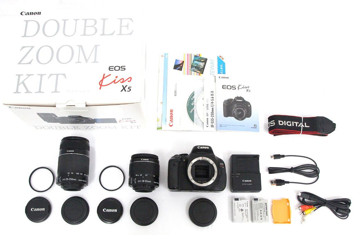 EOS Kiss X5 ダブルズームキット Canon キヤノン B+ PAY X8i (並品