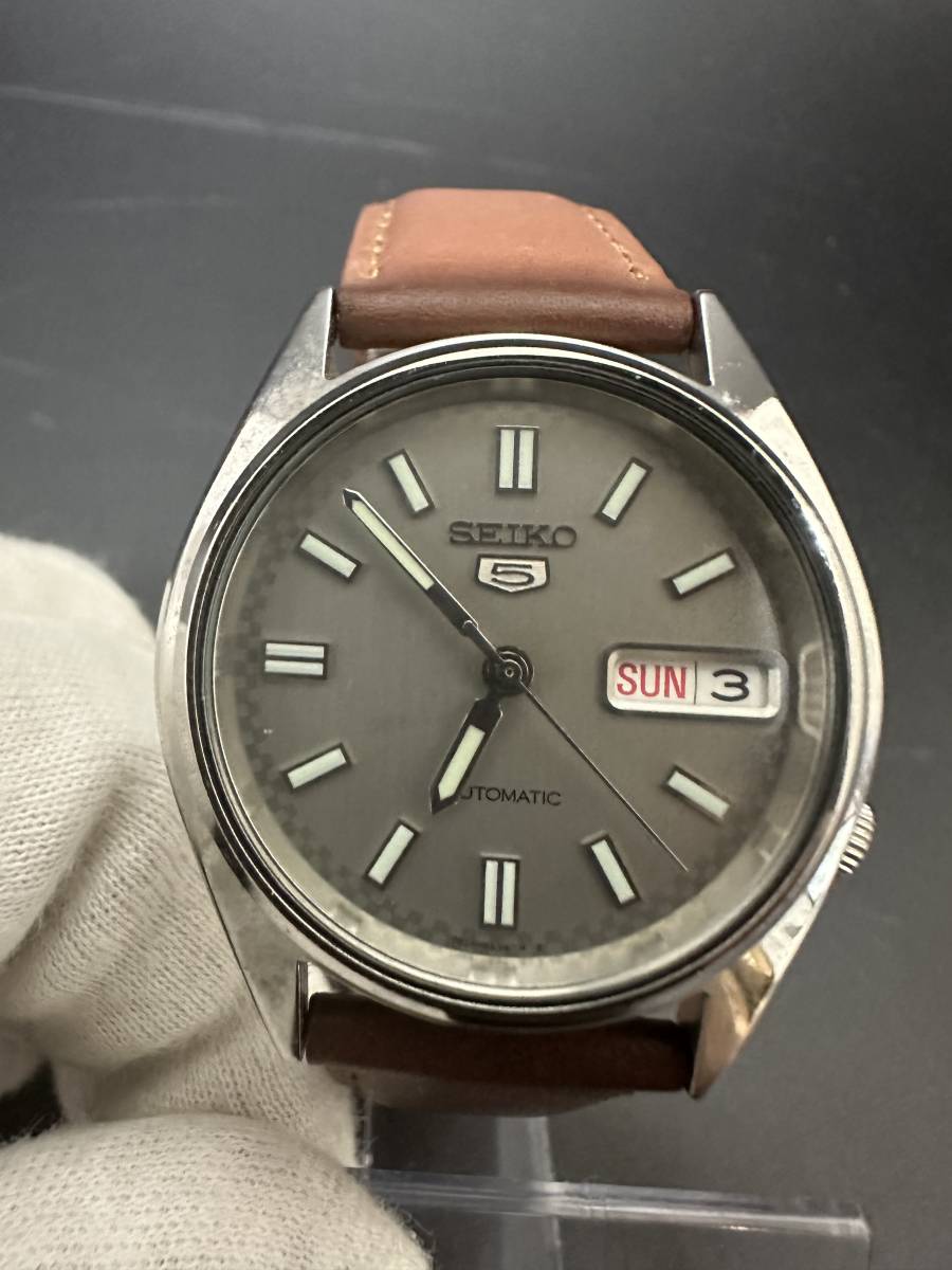 SEIKO セイコー5 オートマチック 自動巻き デイデイト 7S26-0560 裏 