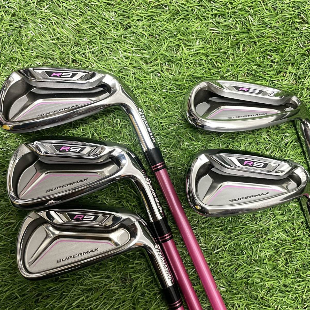 美品テーラーメイドR9 SUPERMAX レディースアイアンセット5本 L