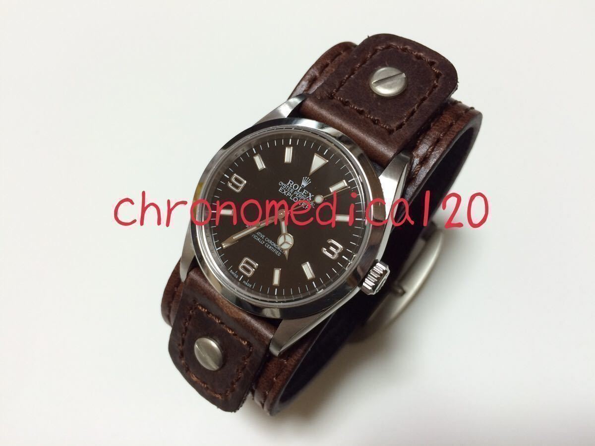 ロレックス 革 ベルト 後付け革ベルト交換 ROLEX DAYTONA編 green