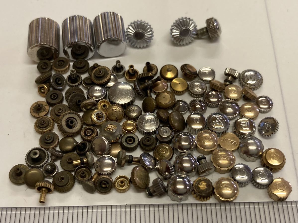 SEIKO セイコー リューズ まとめて 新品 未使用品 中古品 長期保管品 デッドストック 機械式時計 Sマーク シチズン オリエント リコー他