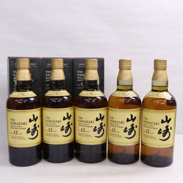 1円~【5本セット】SUNTORY（サントリー）山崎 12年 43％ 700ml S23J060055