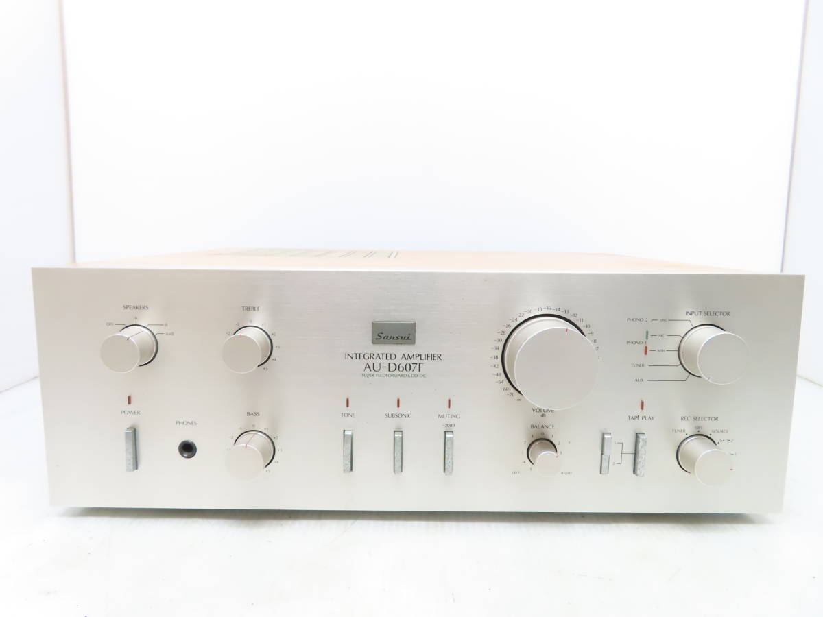 高級 SANSUI サンスイ AU-D607F ステレオプリメインアンプ オーディオ