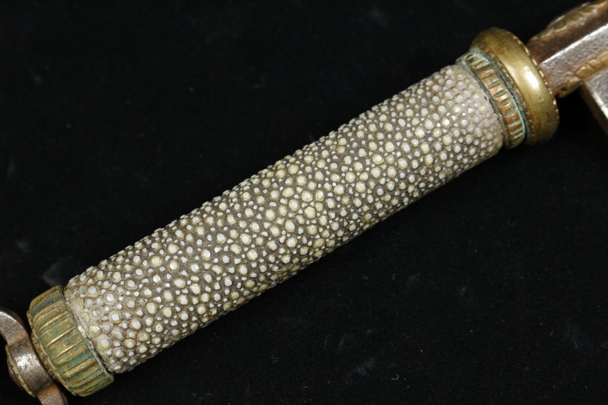 時代十手 柄鮫皮巻 時代十手 柄鮫皮巻 柄巻き