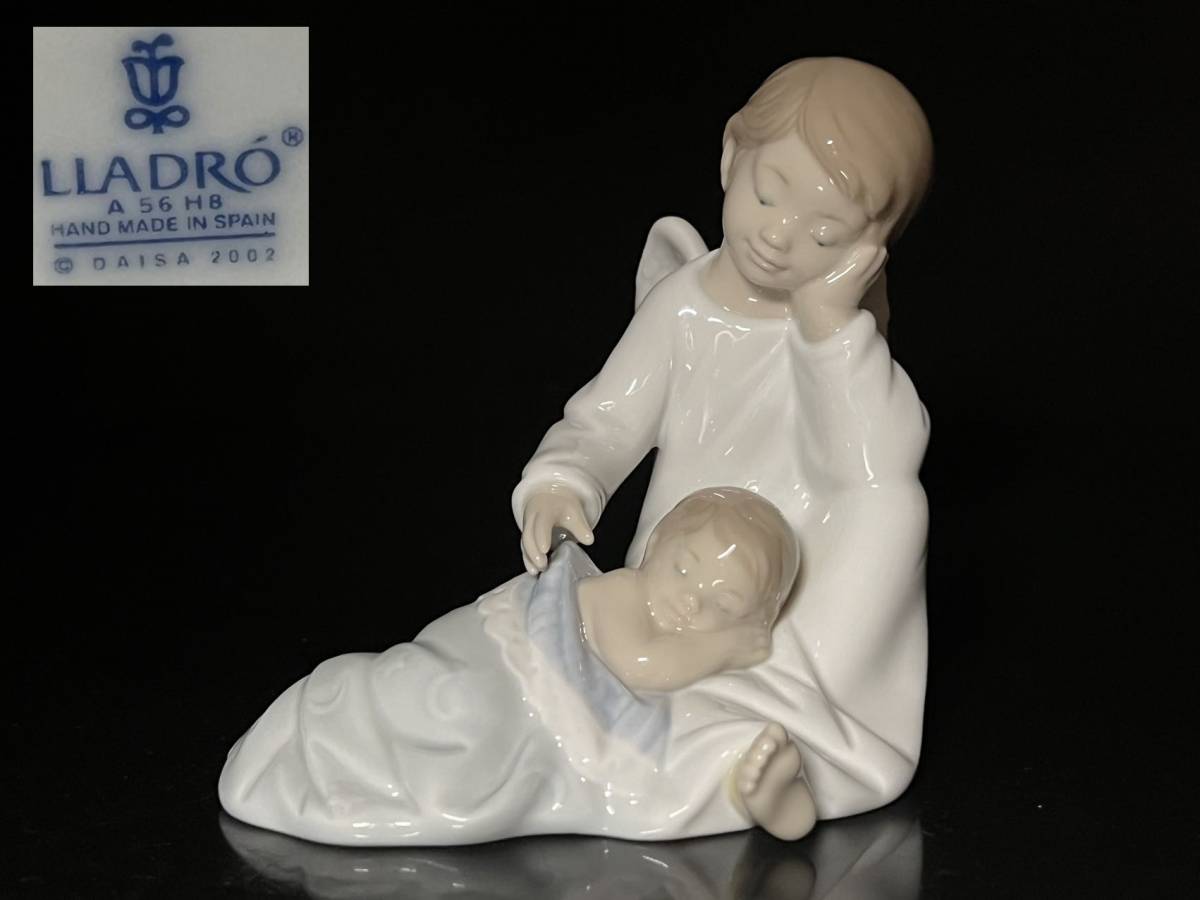美品LLADRO リヤドロ フィギュリン 天使の宝物 天使 兎 ウサギ 【瑞