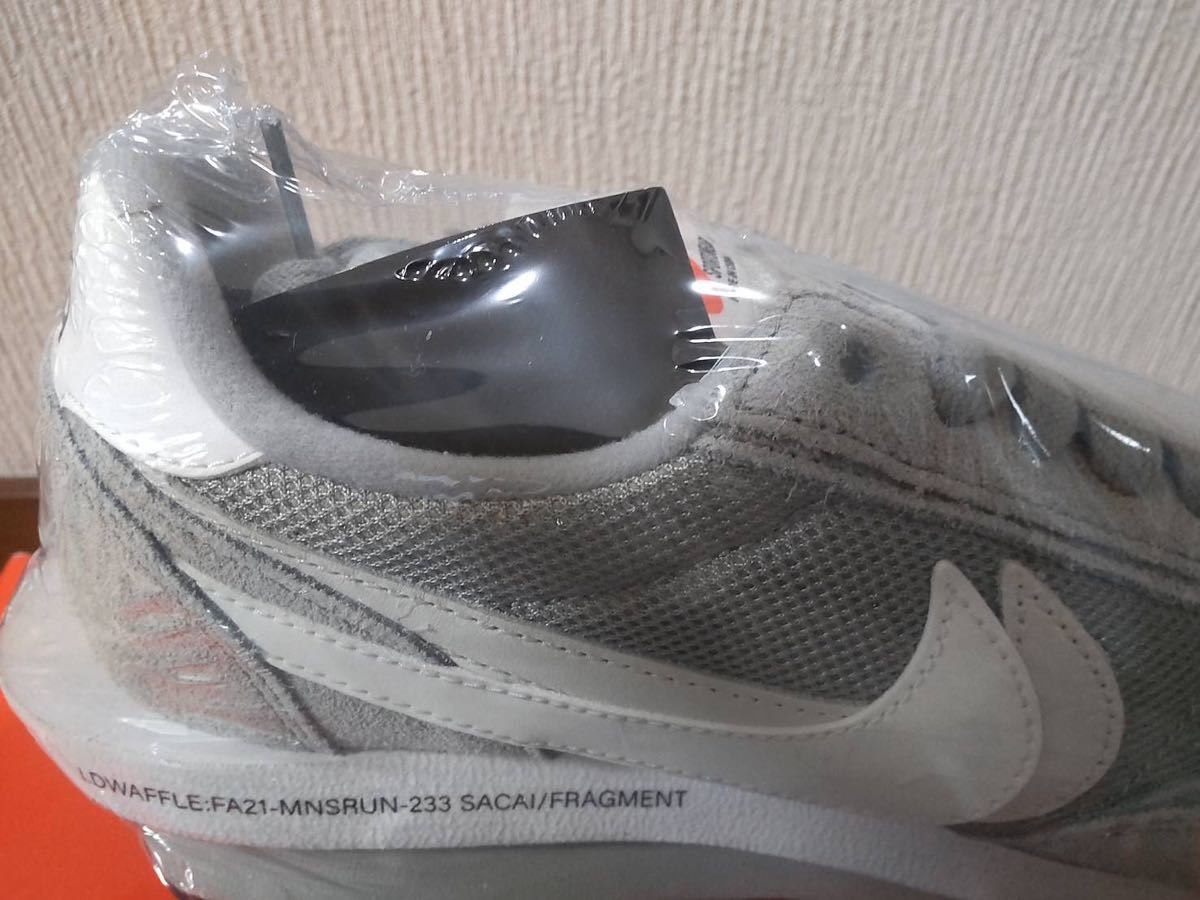 新品未使用黒タグ付Fragment × sacai × Nike LD Waffle Light Smoke 