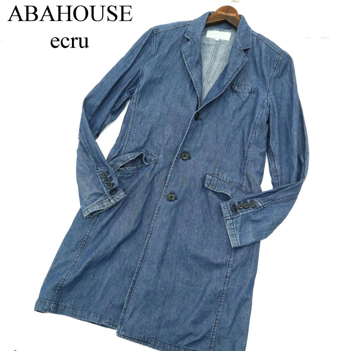 高品質，セール ABAHOUSE ecru アバハウス エクリュ 通年 加工 デニム チェスター コート ショップコート Sz.48 メンズ A3T11703_A#O(その他)｜売買されたオークション情報、yahooの商品情報をアーカイブ公開 - オーク 男性用