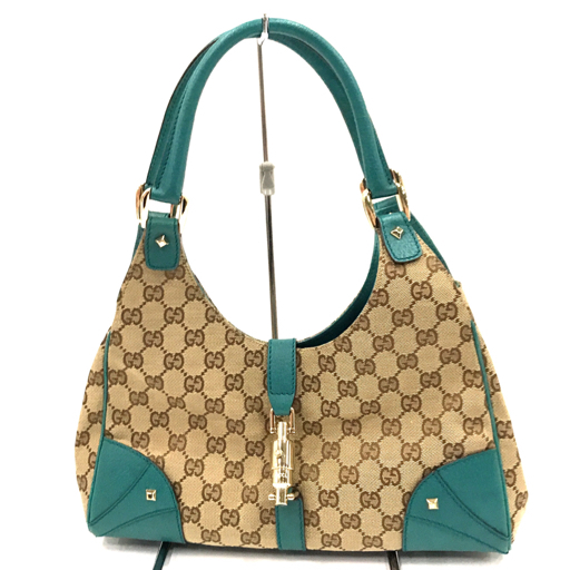 グッチ GUCCI GGキャンバス ハンドバッグ レザー トートバッグ