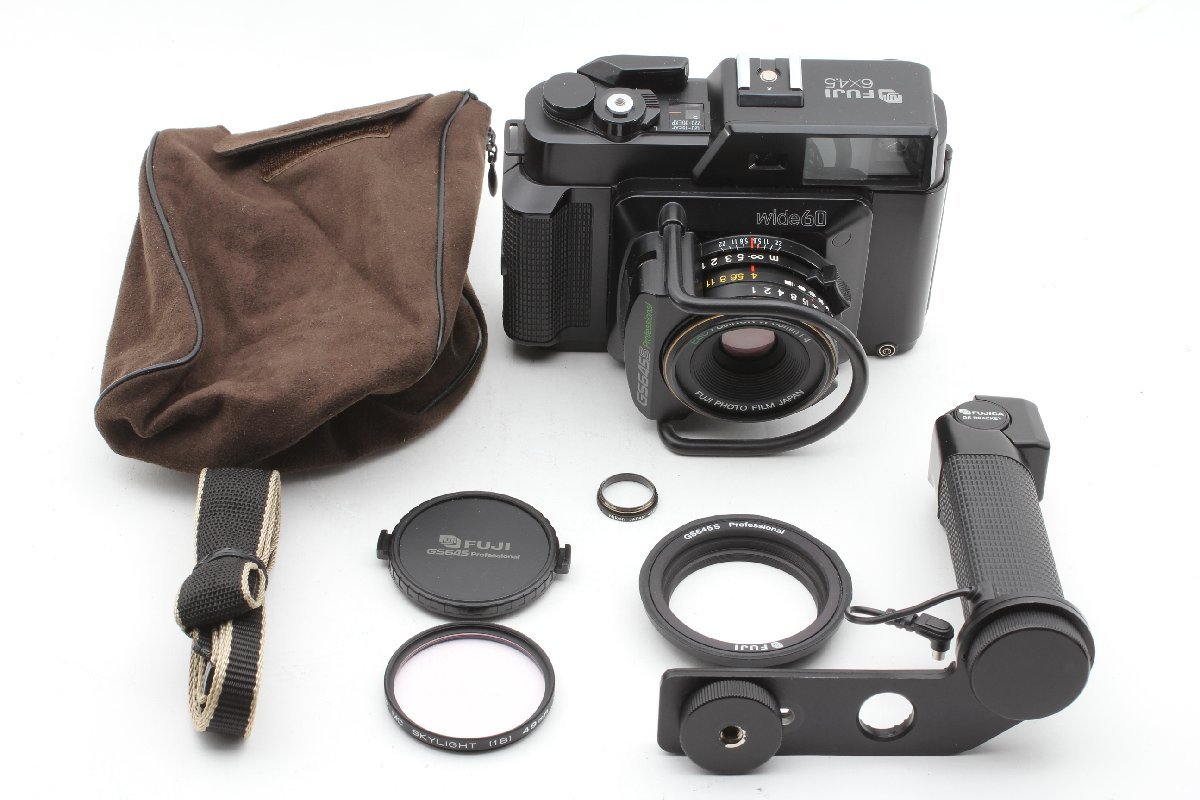 ★必見！★ Fujifilm 富士フイルム GS645S Professional 中判 フィルム カメラ EBC FUJINON W 60mm f/4 レンズ GS ブラケット付き 現状品