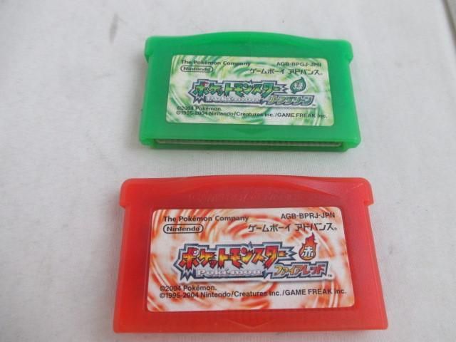 【同梱可】中古品 ゲームボーイアドバンス GBA ソフト ポケットモンスター ファイアレッド / リーフグリーン 2本セッ
