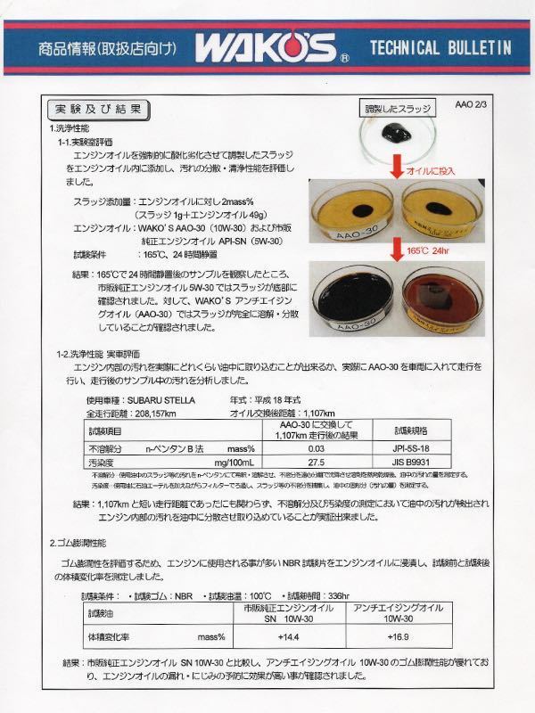 送料無料 WAKO'S ワコーズ アンチエイジングオイル 10W-30 20L 【公式