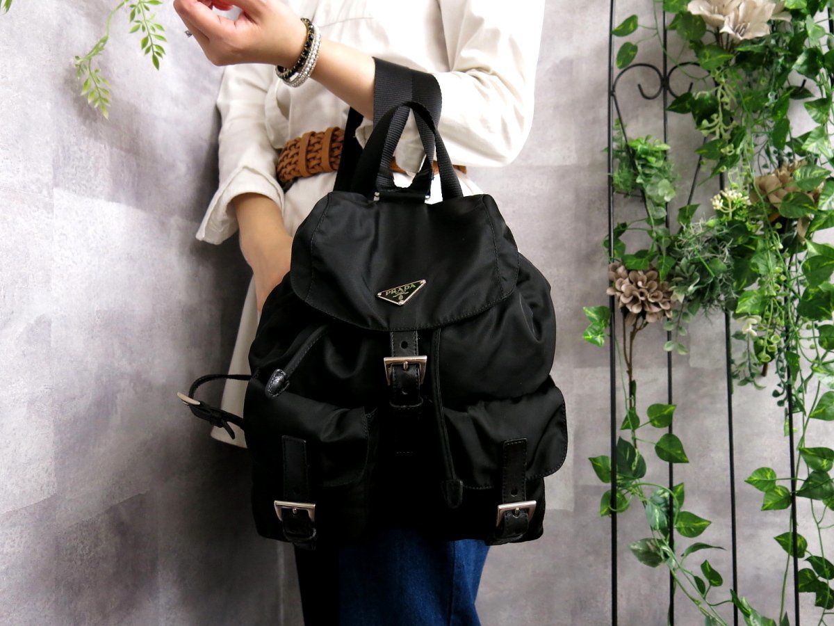 ナイロン プラダ PRADA ポコノ カーフ Yahoo!オークション ○超美品 