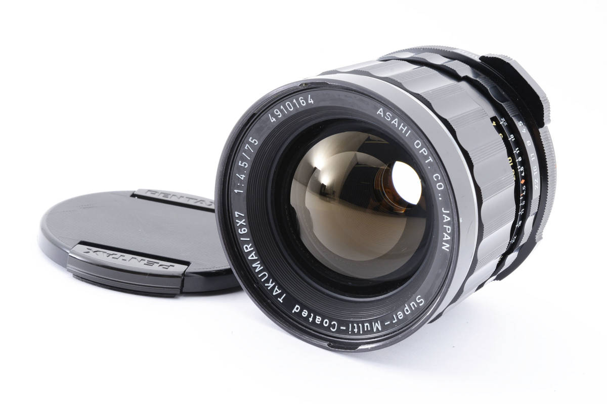フィルムカメラ ASAHI PENTAX 6x7 + Takumar 90mm f2.8 Asahi Pentax 6x7 初期型 TAKUMAR⁄6x7 90mm F2.8 中判フィルムカメラ