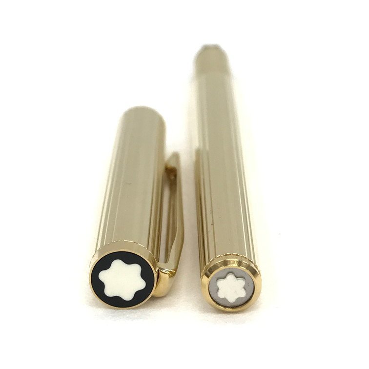 MONTBLANC モンブラン 万年筆 ペン先585 ゴールドカラー【BJAQ2065
