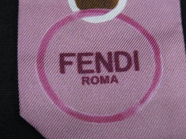 1円 FENDI フェンディ ラッピー ツイリー 花柄 フラワー リボン
