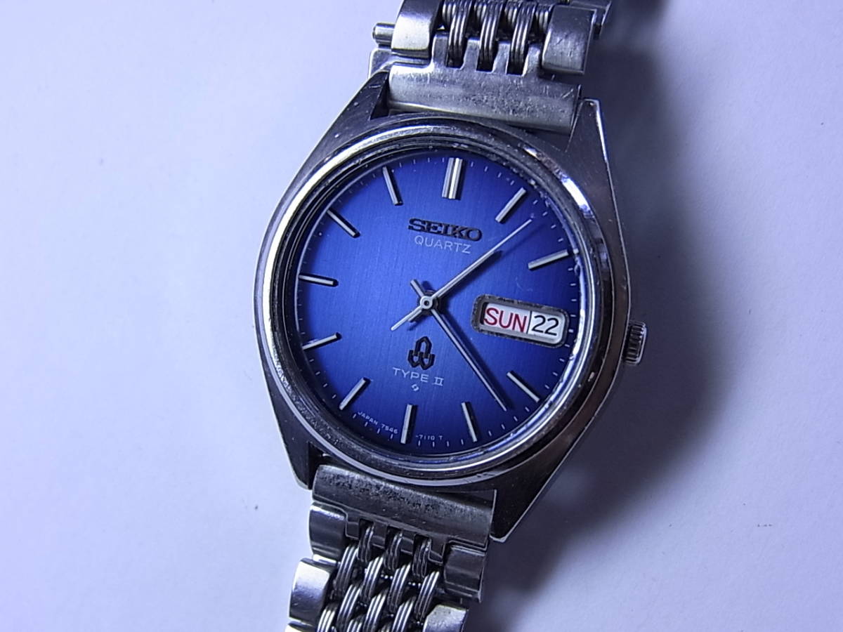 メンズ SEIKO セイコー タイプII ヴィンテージ クォーツ 腕時計 メンズ