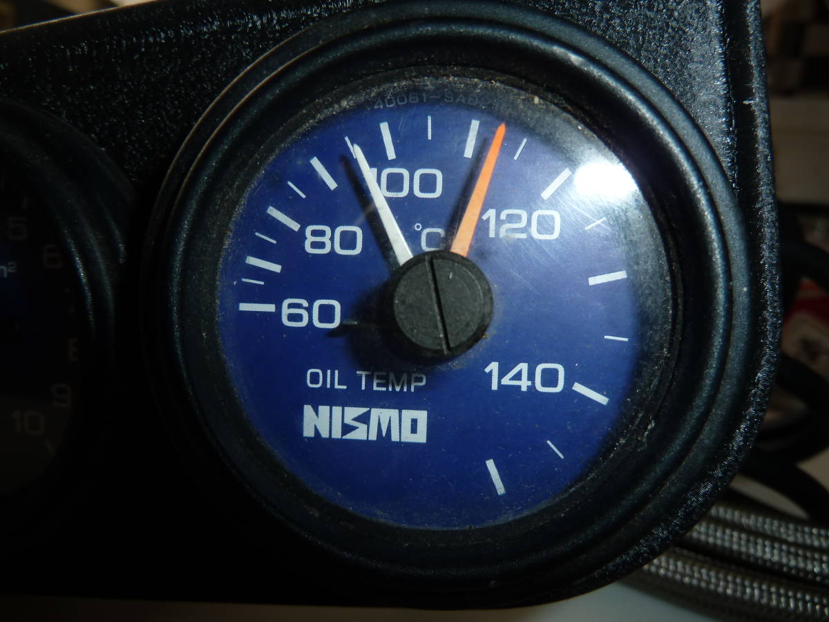 NISMO 機械式 油温計 油圧計 52Φ 】ニスモ 旧ロゴ S30 KGC10 OMORI