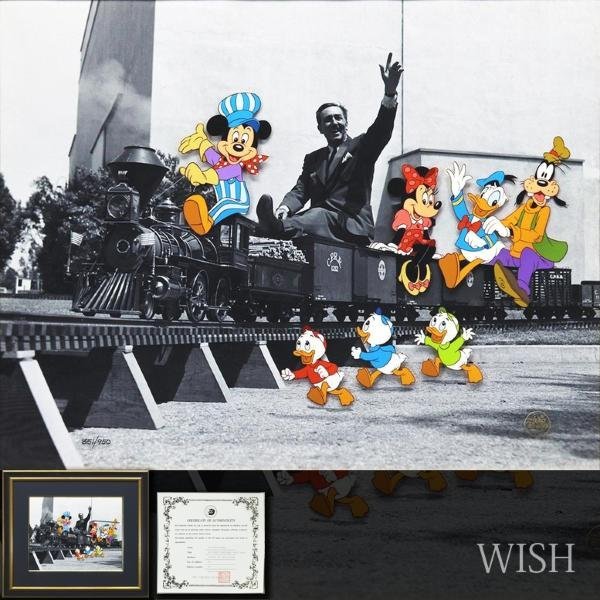 真作】【WISH】ウォルトディズニー「ウォルツトレイン」セル画 手彩色