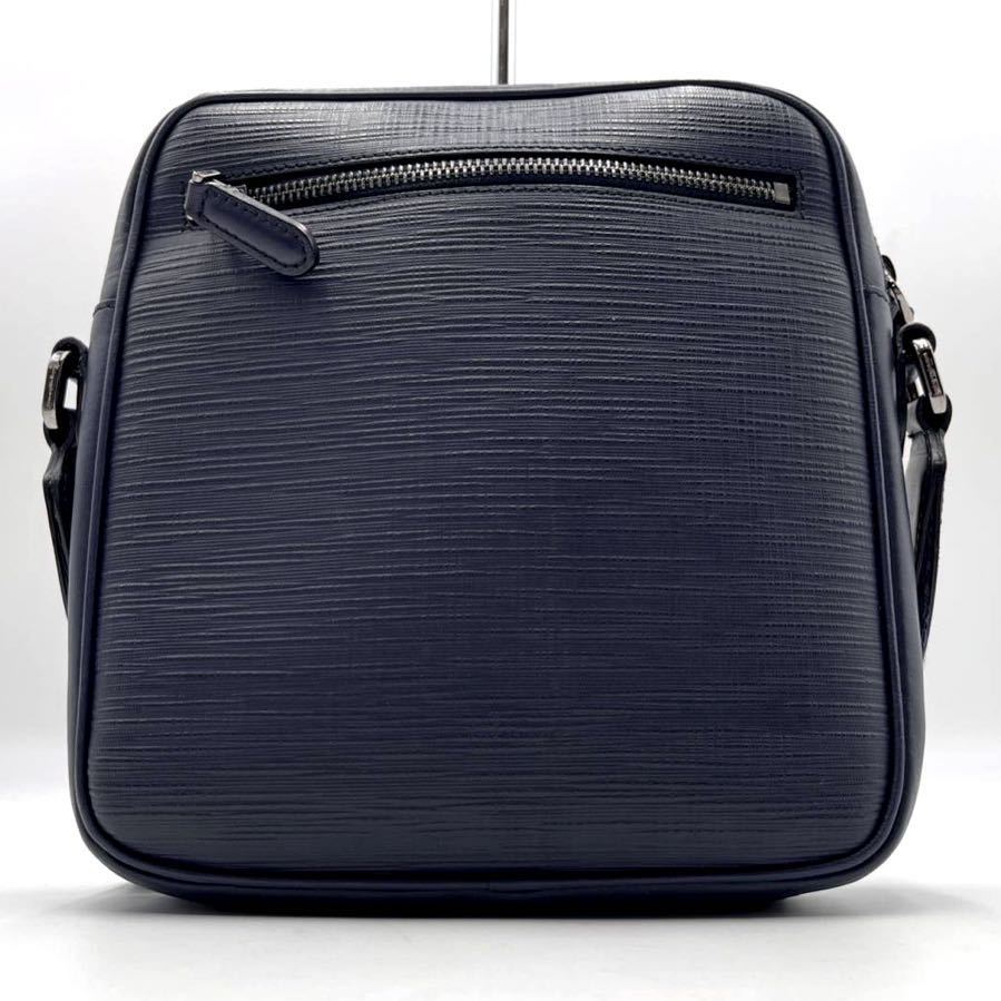 極美品○エルメネジルド ゼニア ショルダーバッグ オールレザー