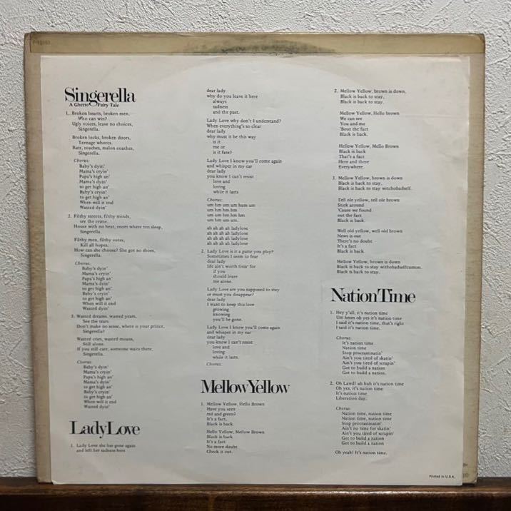 NTU with GARY BARTZ SINGERELLA A Ghetto Fairy Tale PRESTIGE P
