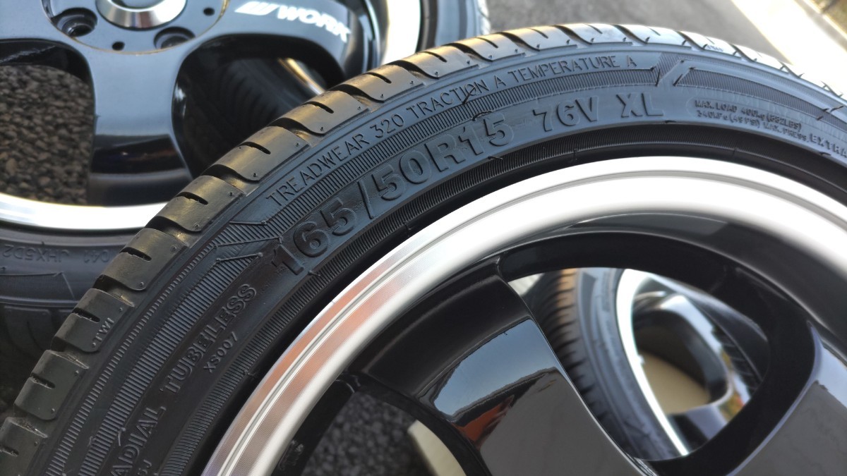 ステルスレーシング15インチ/pcd100.4H/5.5j+45/165/50r15/タイヤ 