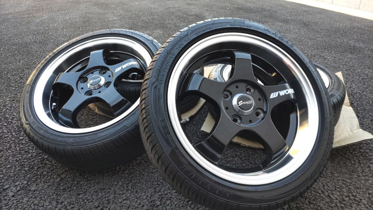 ステルスレーシング15インチ/pcd100.4H/5.5j+45/165/50r15/タイヤ 